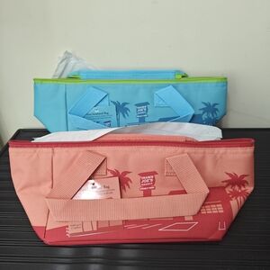 Trader Joe's Insulated Lunch Bags - Red and Blue